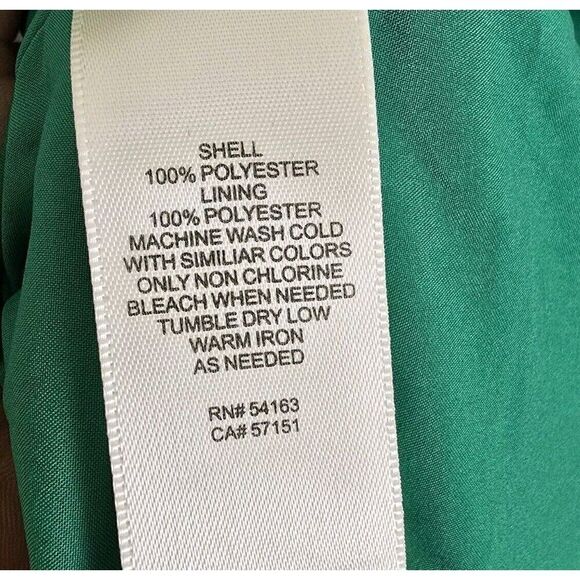 ELIZA J Green White Floral Print Plus Size 18 High/Low Faux Wrap Midi Dress - Picture 8 of 11